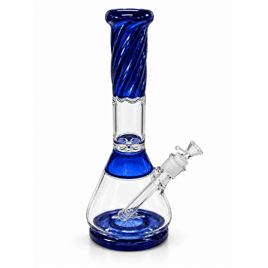 Bongo szklane lodowe 40cm- BLUE -zdjęcie numer 1