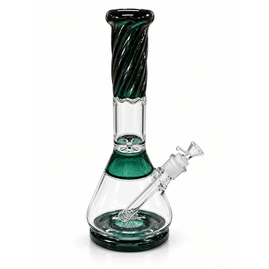 Bongo szklane lodowe 40cm- GREEN -zdjęcie numer 1