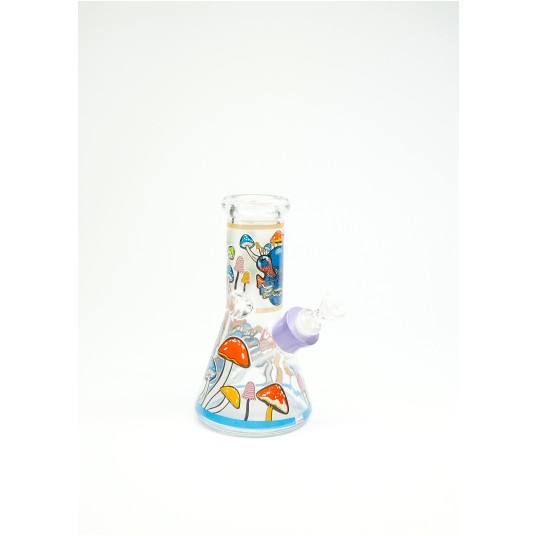 Bongo Szklane Mushroom Print 20cm -zdjęcie numer 2