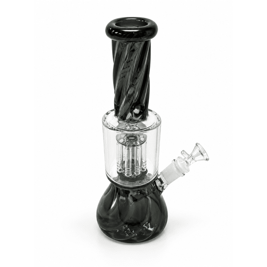 Bongo szklane z dyfuzorem 26cm- BLACK -zdjęcie numer 1