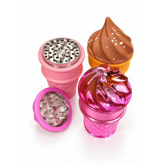Grinder 3-częsciowy ICE CREAM- PINK -zdjęcie numer 1