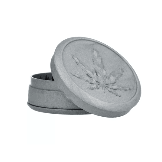 Grinder Leaf 3 części akrylowy śr. 70 mm srebrny -zdjęcie numer 1