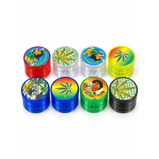 Grinder plastikowy 4-czesciowy 60mm- MIX KOLORÓW -zdjęcie numer 1
