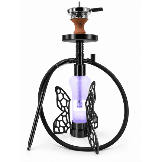 Shisha Motyl LED 40cm- BLACK -zdjęcie numer 1