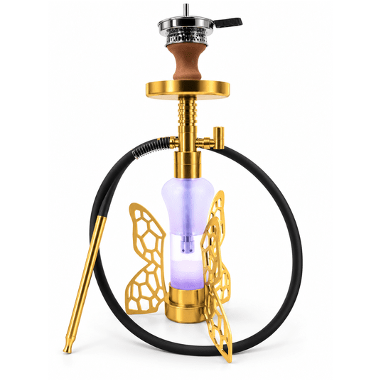 Shisha Motyl LED 40cm- GOLD -zdjęcie numer 1