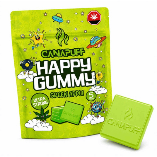 Żelki Konopne Canapuff Happy Gummy 20g Green Appli -zdjęcie numer 1