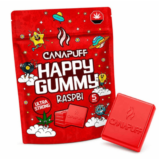 Żelki Konopne Canapuff Happy Gummy 20g Raspbi -zdjęcie numer 1