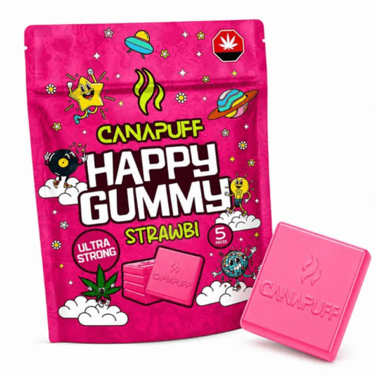 Żelki Konopne Canapuff Happy Gummy 20g Strawbi -zdjęcie numer 1