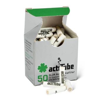 Actitube Active Carbon Slim Filters 7mm 50pcs