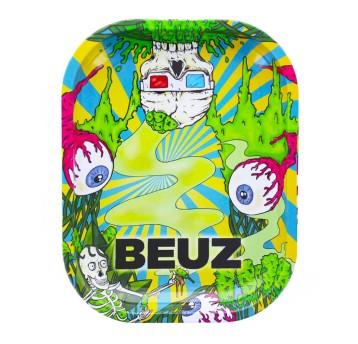 Beuz Cool Skull Small Metal Rolling Tray