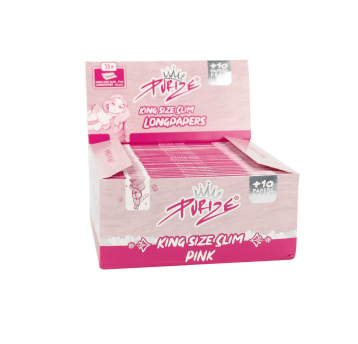 Bibułki Purize Pink KS Slim różowe 50szt