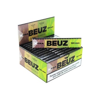 Bletki Beuz Xtra Slim Long Brown + Tip 24szt