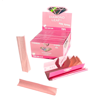 Bletki Diamond Leaf Colored King Size Slim + Tips