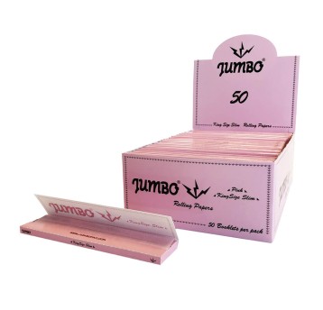 Bletki Jumbo Pink King Size Rolling Papers 50szt.