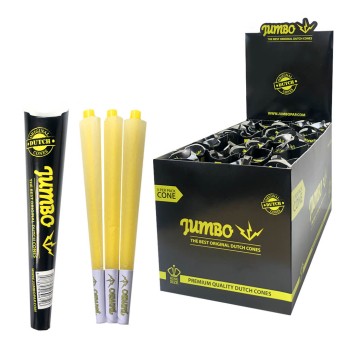 Bletki skręcone Jumbo King Size Black 3pcs 1szt