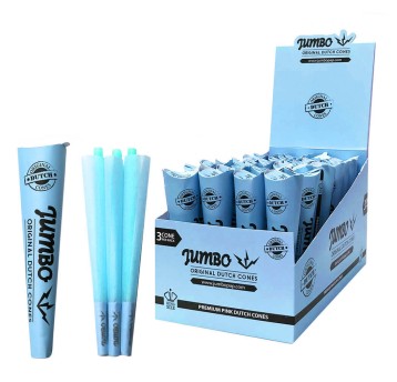 Bletki skręcone Jumbo King Size Blue 3pcs 32szt