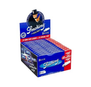 Bletki Smoking Master Slim Blue + Tips 24szt.