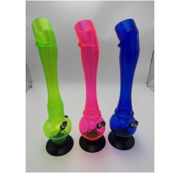 Bongo akrylowe 37cm różowe