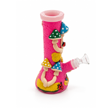Bongo Szklane artystyczne las 15cm- PINK
