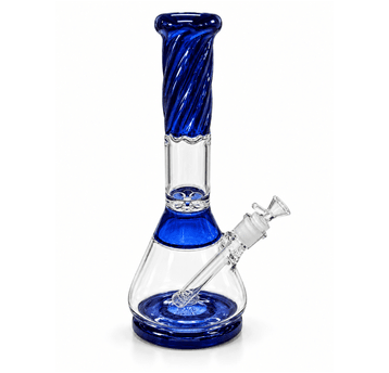 Bongo szklane lodowe 40cm- BLUE