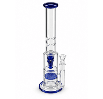 Bongo szklane lodowe z dyfuzorem 50cm- BLUE