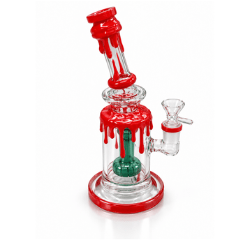 Bongo Szklane z dyfuzorem 25cm- RED