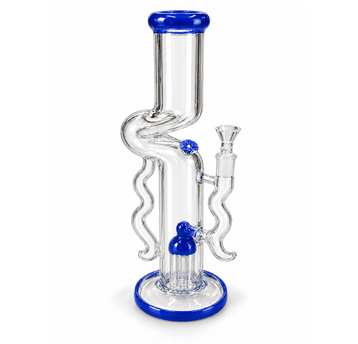 Bongo Szklane z dyfuzorem 50cm- BLUE