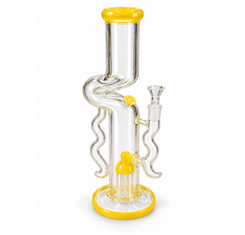 Bongo Szklane z dyfuzorem 50cm- YELLOW