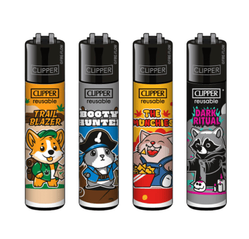 Clipper Lighters Classic Trip Buddies 48pcs