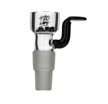 Cybuch do bonga 420VAPE z sitkiem szlif BLACK