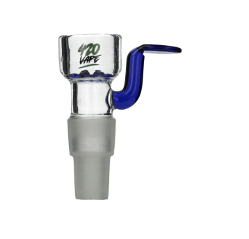 Cybuch do bonga 420VAPE z sitkiem szlif BLUE