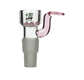 Cybuch do bonga 420VAPE z sitkiem szlif PINK