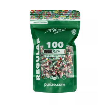 Filterki węglowe Purize REGULAR All Color 100 szt.