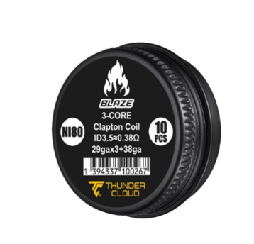 Fused Clapton Coils Ni80 0.38? (10pcs) - Thunder C