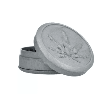 Grinder Leaf 3 części akrylowy śr. 70 mm srebrny