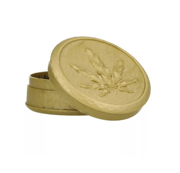 Grinder leaf 3 części akrylowy śr. 70 mm złoty