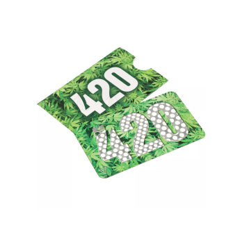 Karta Grinder do suszu wzór 420 LEAVES