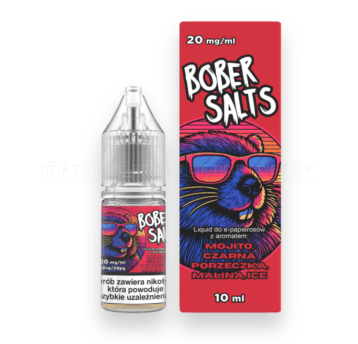 Liquid Bober Salts 10ml - MOJITO, CZARNA PORZECZKA