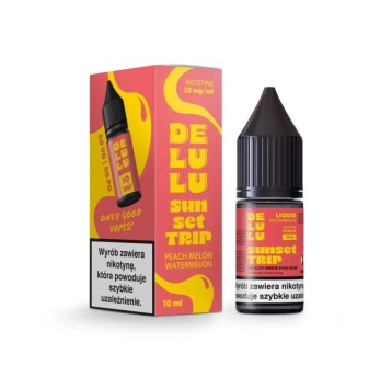Liquid Delulu Salt 10ml - Peach Melon Waterme 20mg