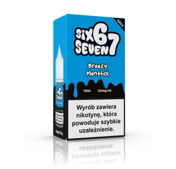 Liquid Six Seven 67 Salt 20mg 10ml Breezy Menthol