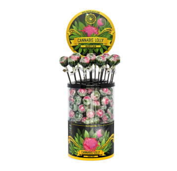 Lizak Cannabis Lollipops Bubblegum 100szt