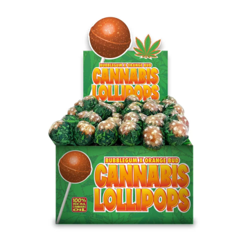Lizak Cannabis Lollipops Orange 70szt