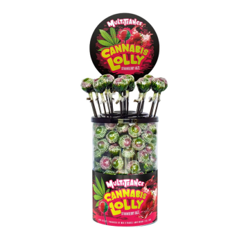 Lizak Cannabis Lollipops Strawberry Haze 100szt