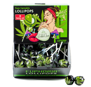 Lizak Euphoria Cannabis Pure Cannabis 100 szt