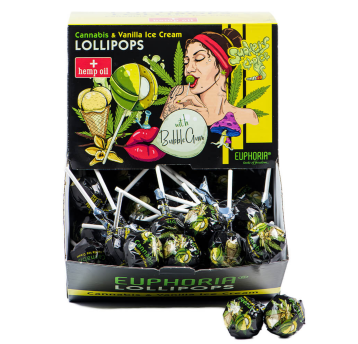 Lizak Euphoria Cannabis Vanilla Ice Cream 100szt