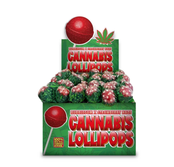 Lizaki Cannabis Lollipops Strawberry Haze 70szt
