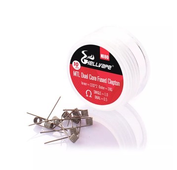 NI80 MTL Dual Core Fused Claptons Coils pre-built