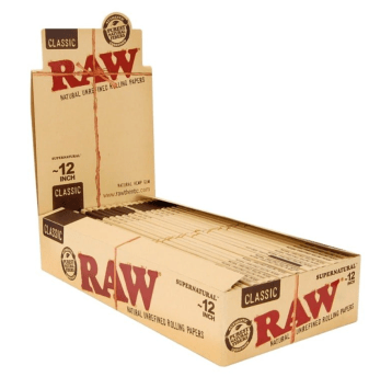 RAW 12 Inch supernatural rolling papers (20pcs/dis