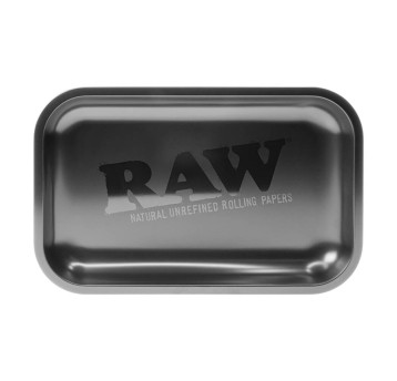 RAW All Black Medium Metal Rolling Tray