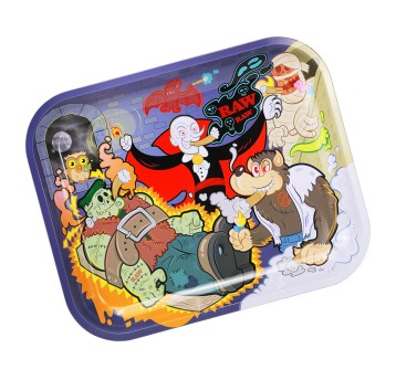 RAW Monster Sesh Large Metal Rolling Tray